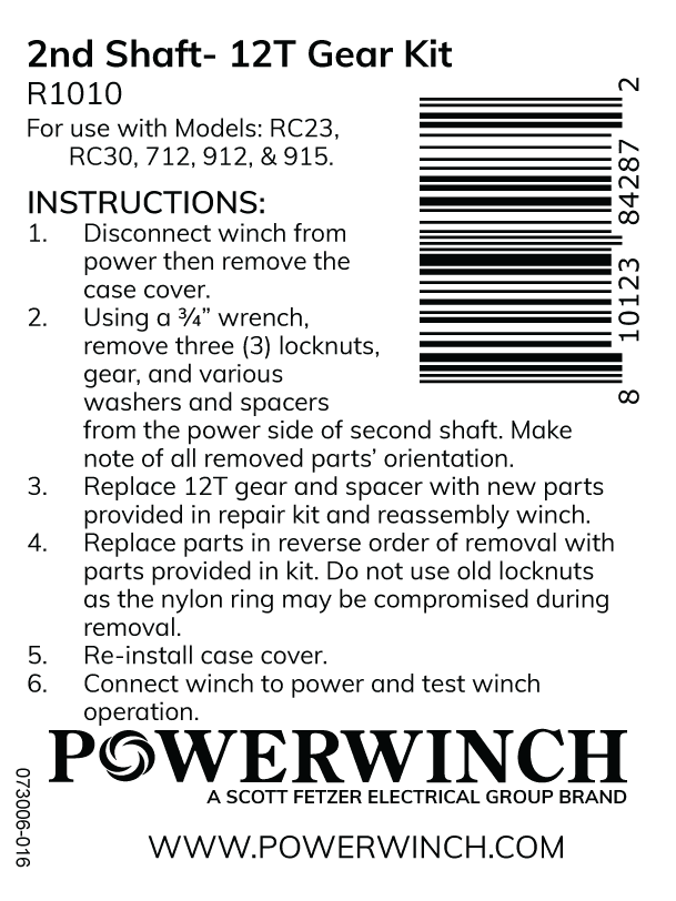 073006 0162ndShaftGearKit