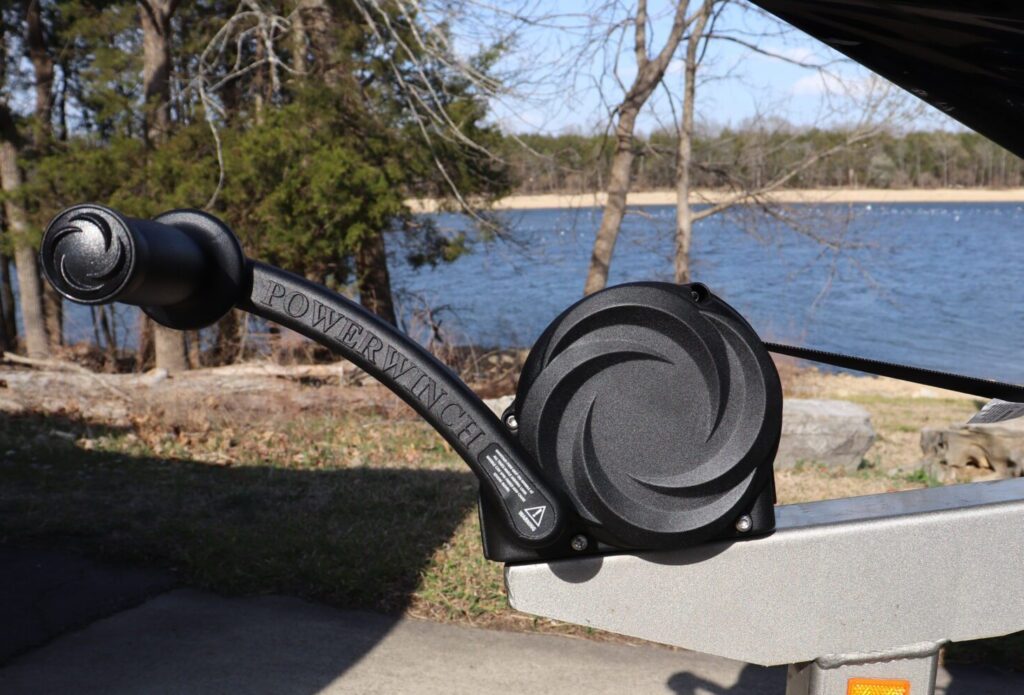 Powerwinch branded trailer winch for boats | electric and manual winches